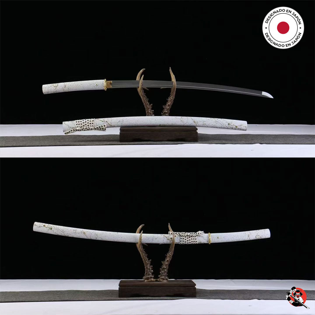 Katana Ghost of Yotei Gilded Night blanco - Edición limitada