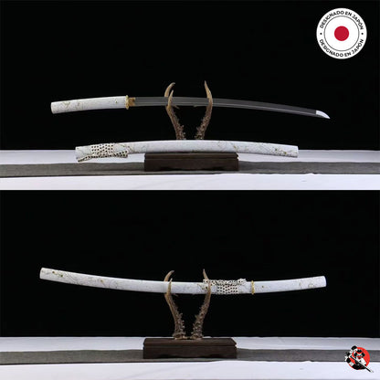 Katana Ghost of Yotei Gilded Night blanco - Edición limitada