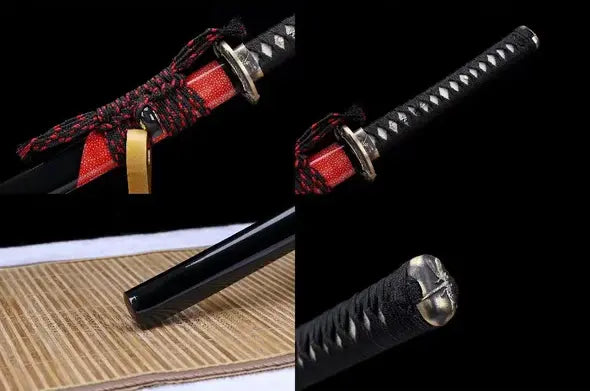 red and black katana